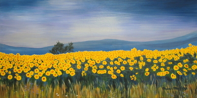 Sun Flowers - Acrylic